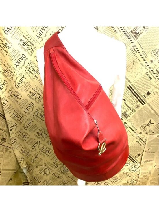 Loewe Handbags - Loewe Shoulder Bag Anagram Leather Red Backpack Travel